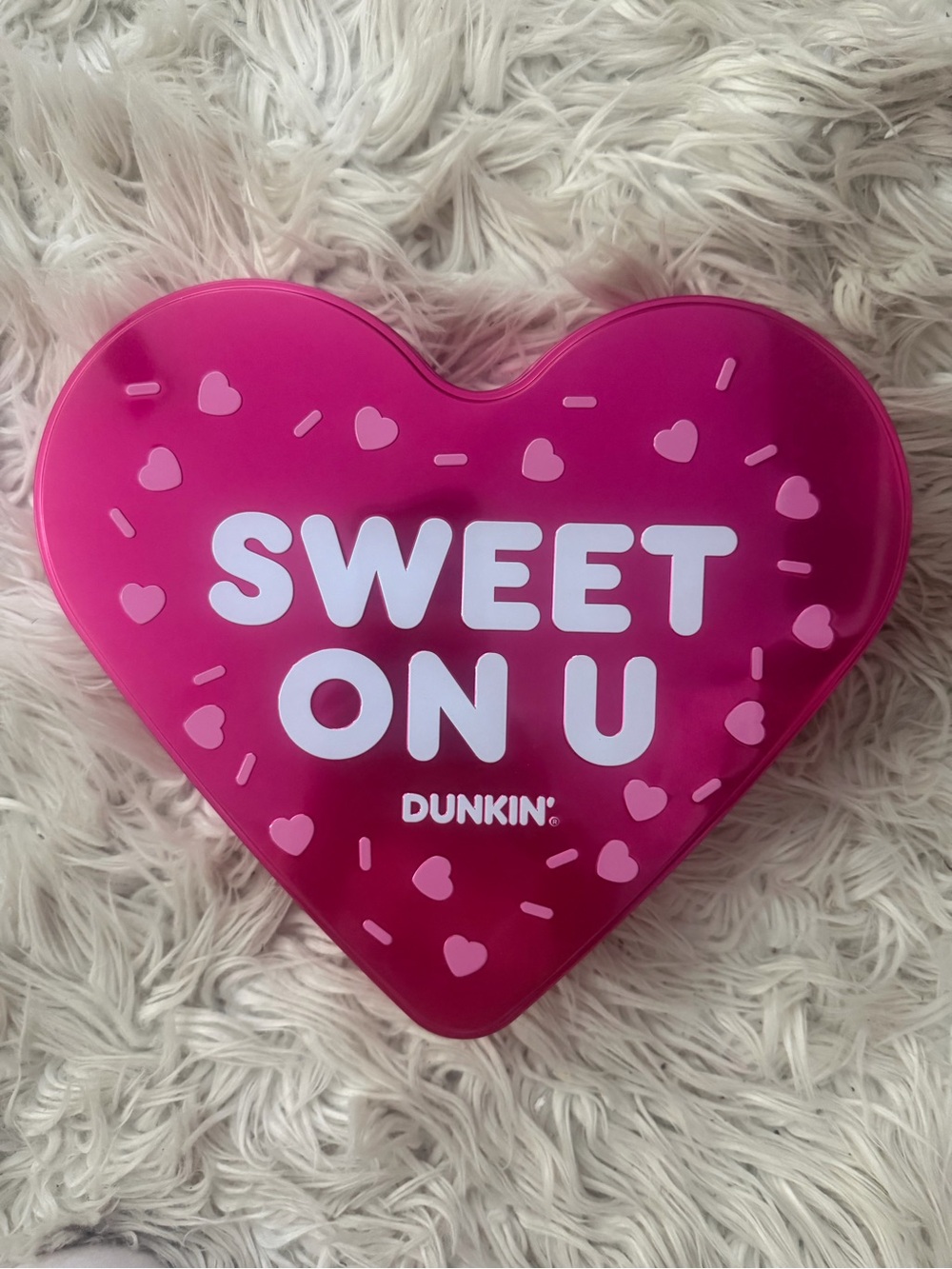Sweet On U Pink Heart Tin - Valentine's Party Treat Box
